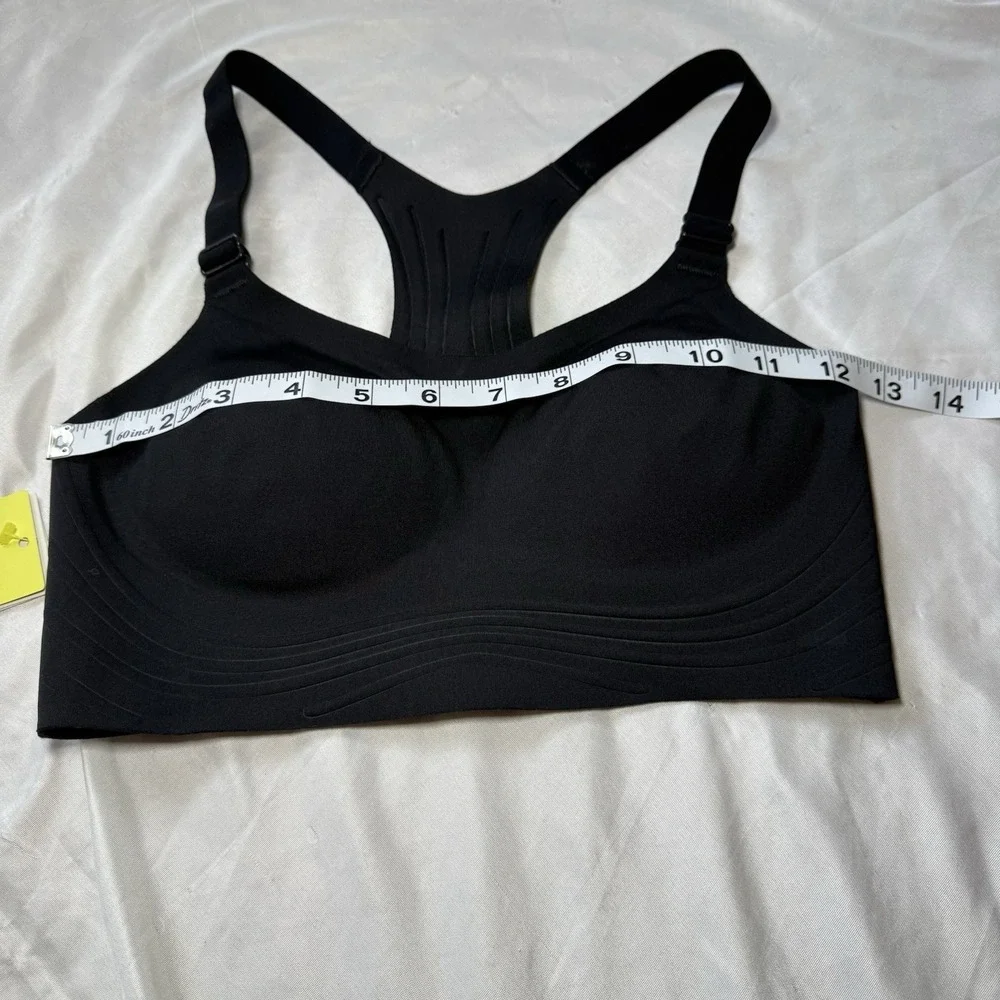 All‎ in Motion Women's High Support Embossed Racerback Run Bra Black Size XS NWT